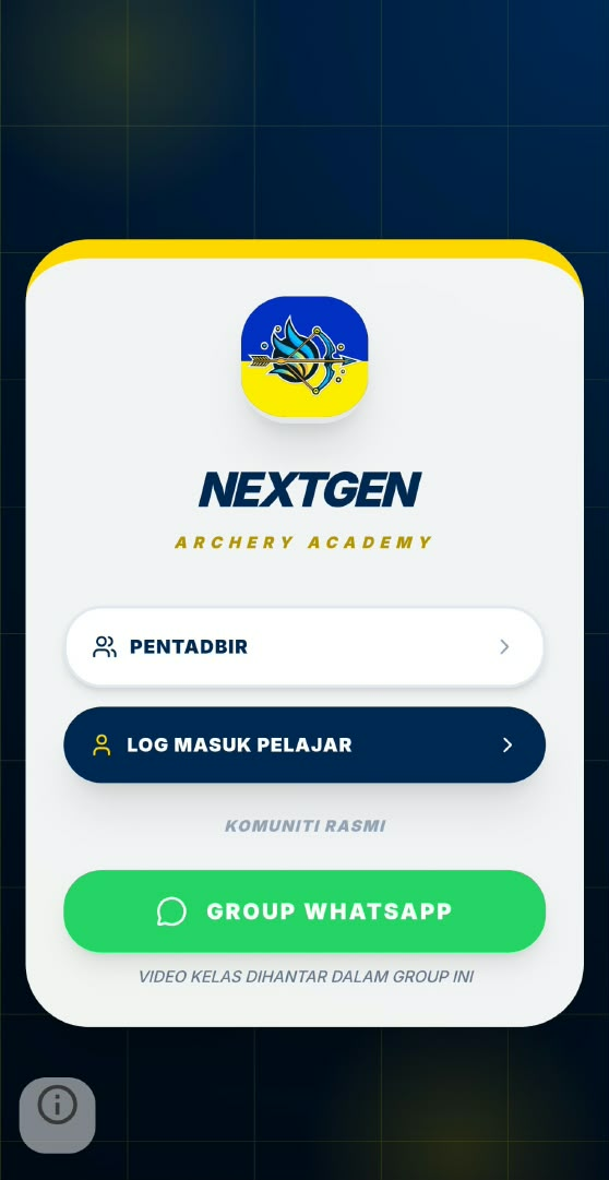 Halaman utama Portal Pelajar NextGen